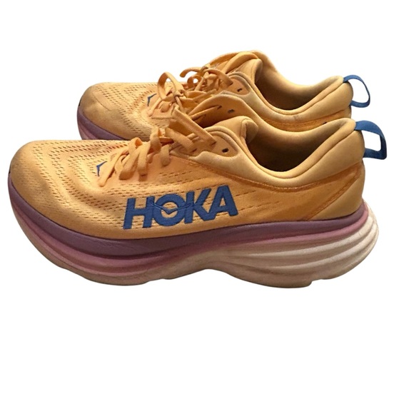 HOKA one one Bondi 8 Women’s Size 9B 41.5 Color Impala/Cyclamen running sneakers - Picture 2 of 10